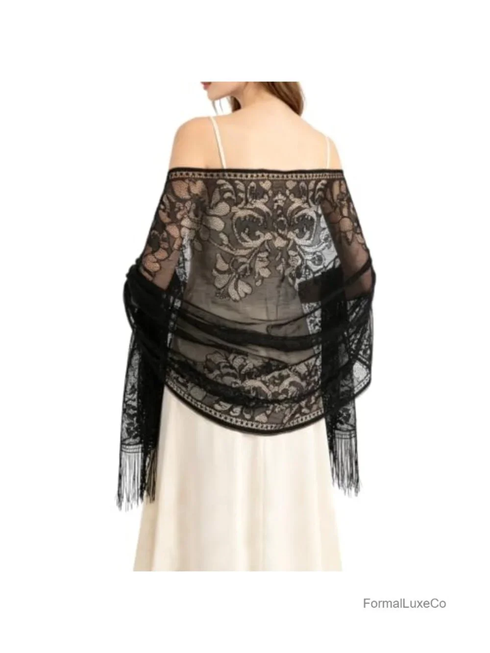 Lace Floral Shawls and Wraps for Women Evening Wedding